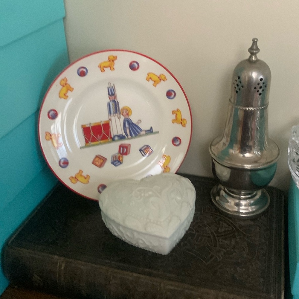 Tiffany & co child’s plate toys design vintage-